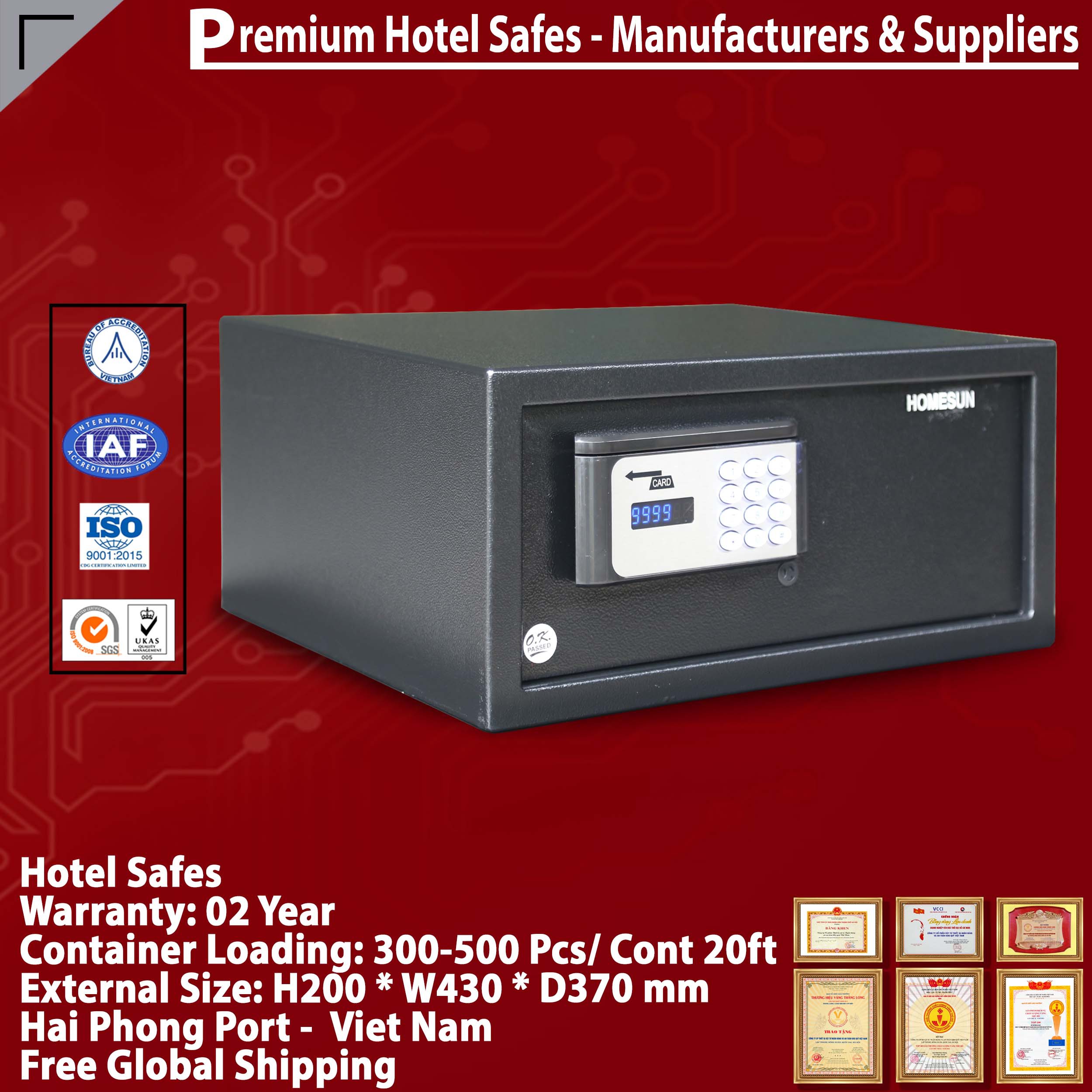 Safes in Hotel Manufacturing Facility