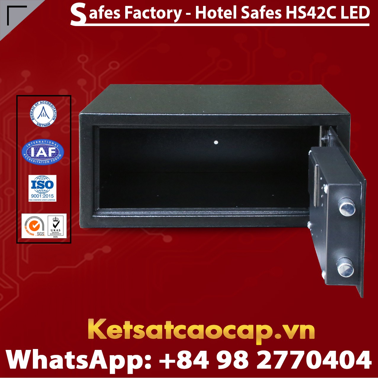 Portable Hotel Safes WELKO HS42 C LED