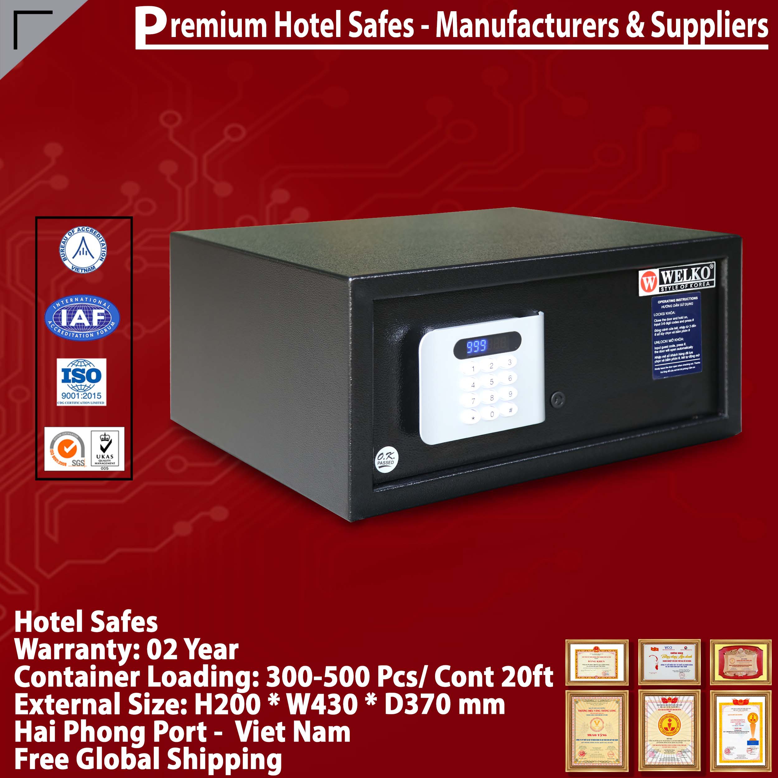 Hotel Safes Resort Manufacturing Facility
