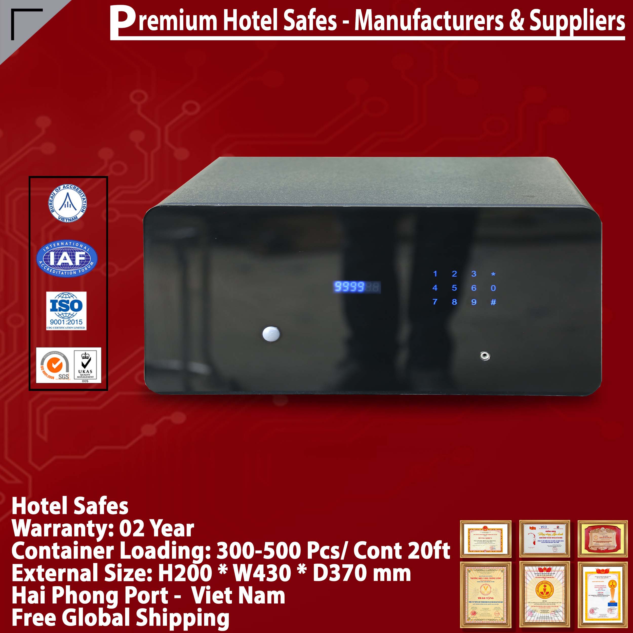 Hotel Safety Deposit Box Factory Direct & Fast Shipping‎ WELKO