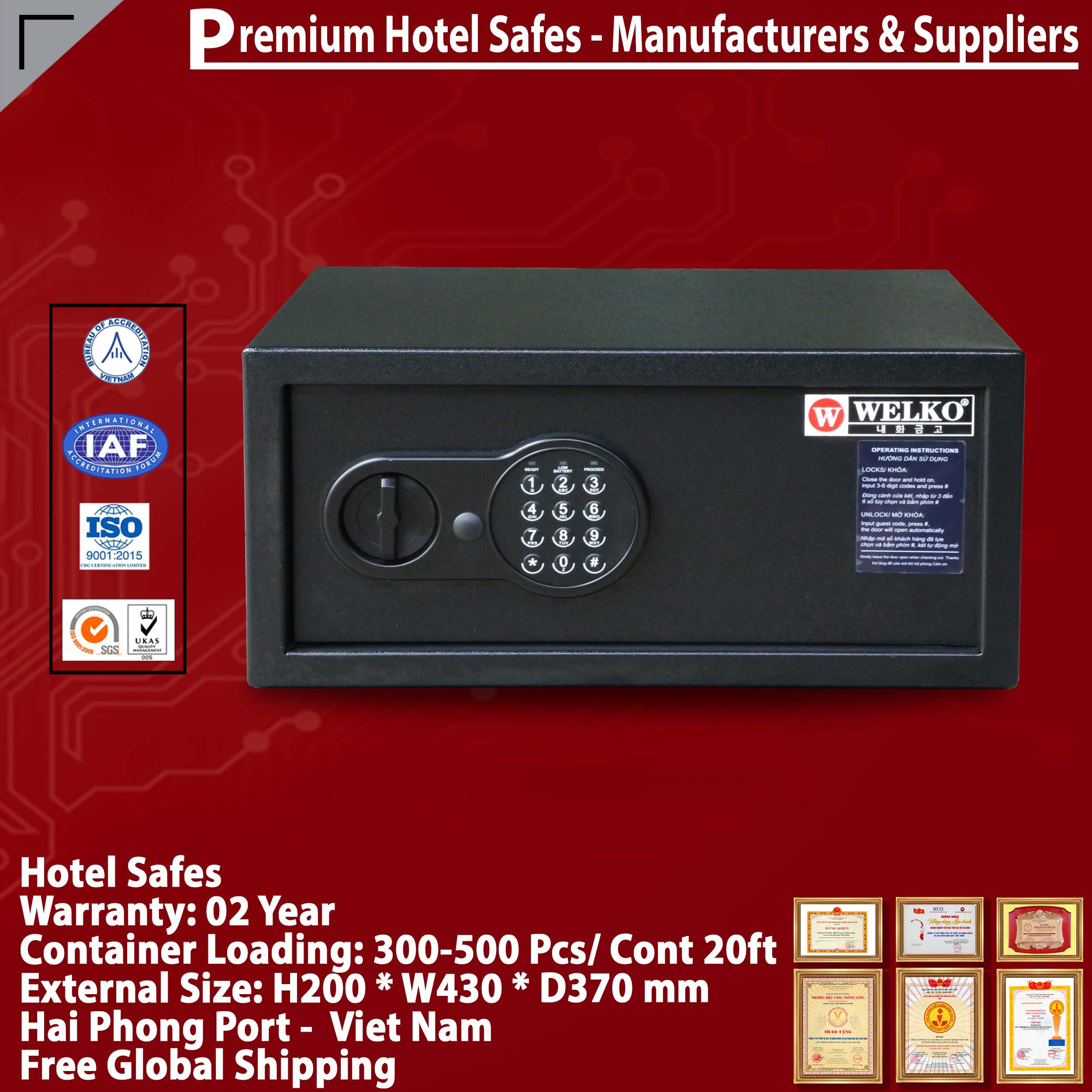 Hotel Room Security Factory Direct & Fast Shipping‎