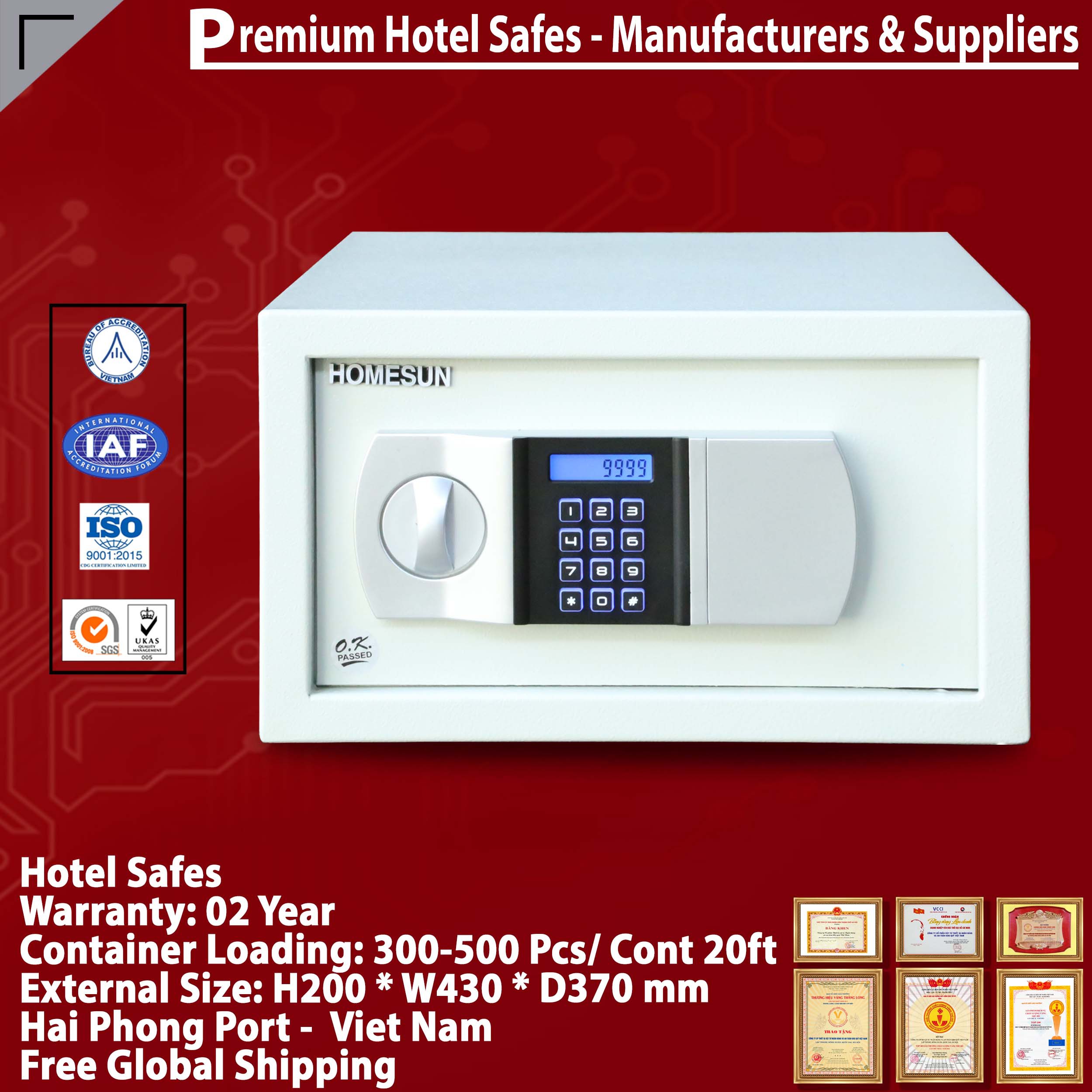 Safes in Hotel Factory Direct & Fast Shipping‎