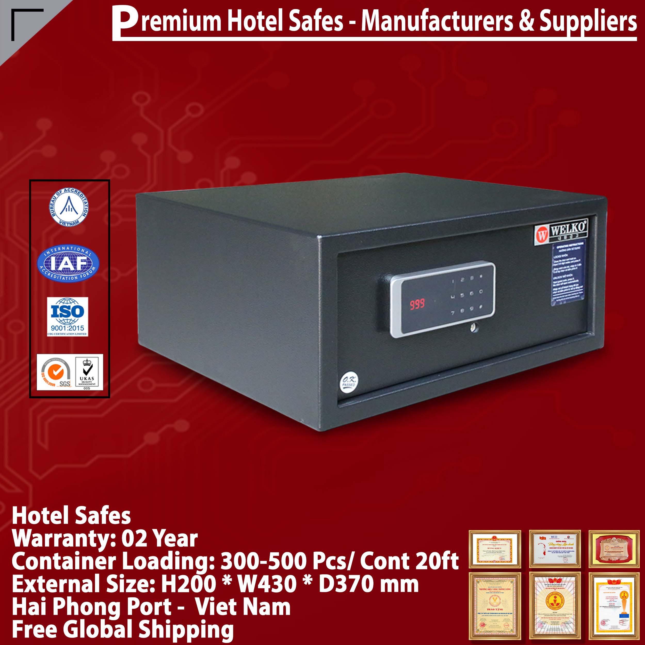Safe in Hotel Manufacturing Facility