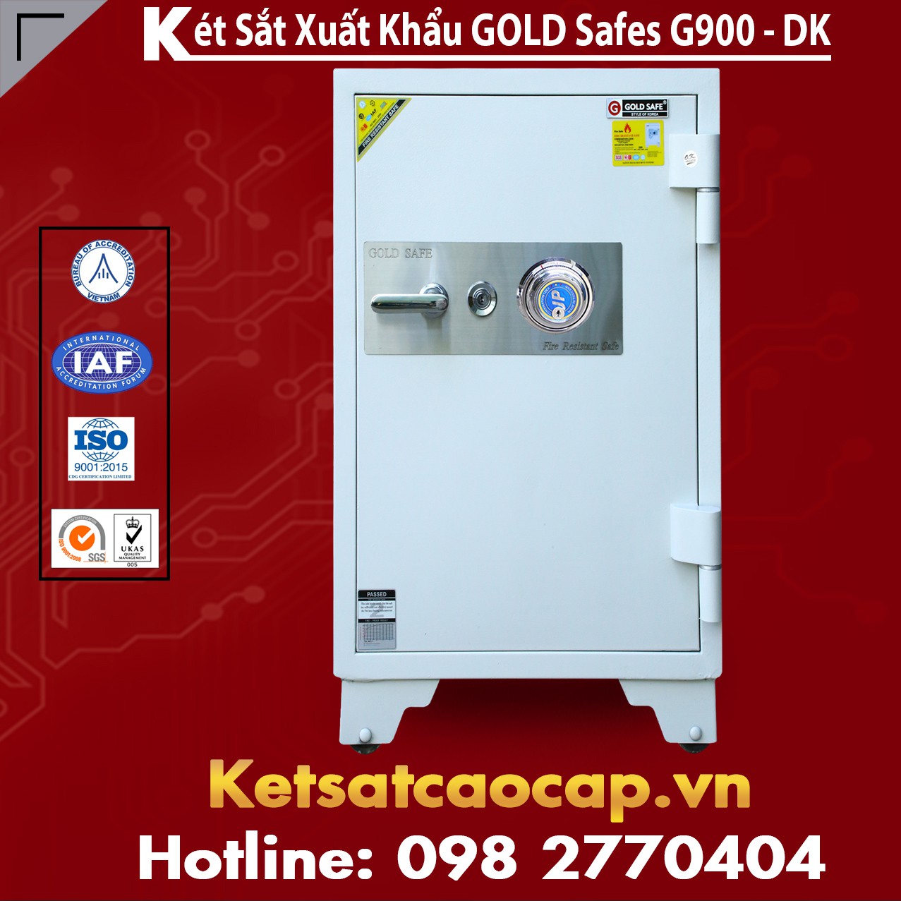 Két Sắt Phú Quý GOLD SAFES G900 DK White