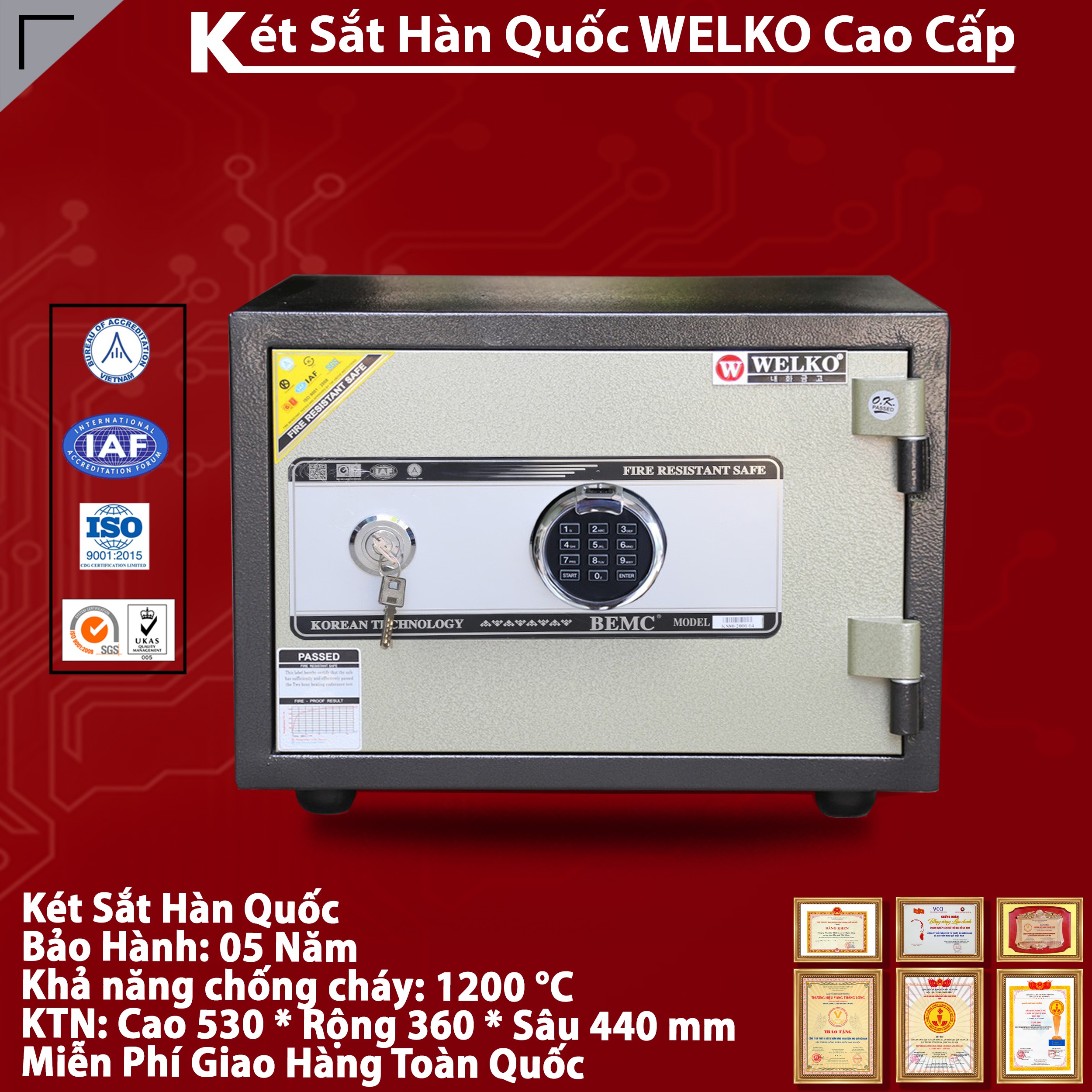 Két Sắt Vân Tay S400-FE