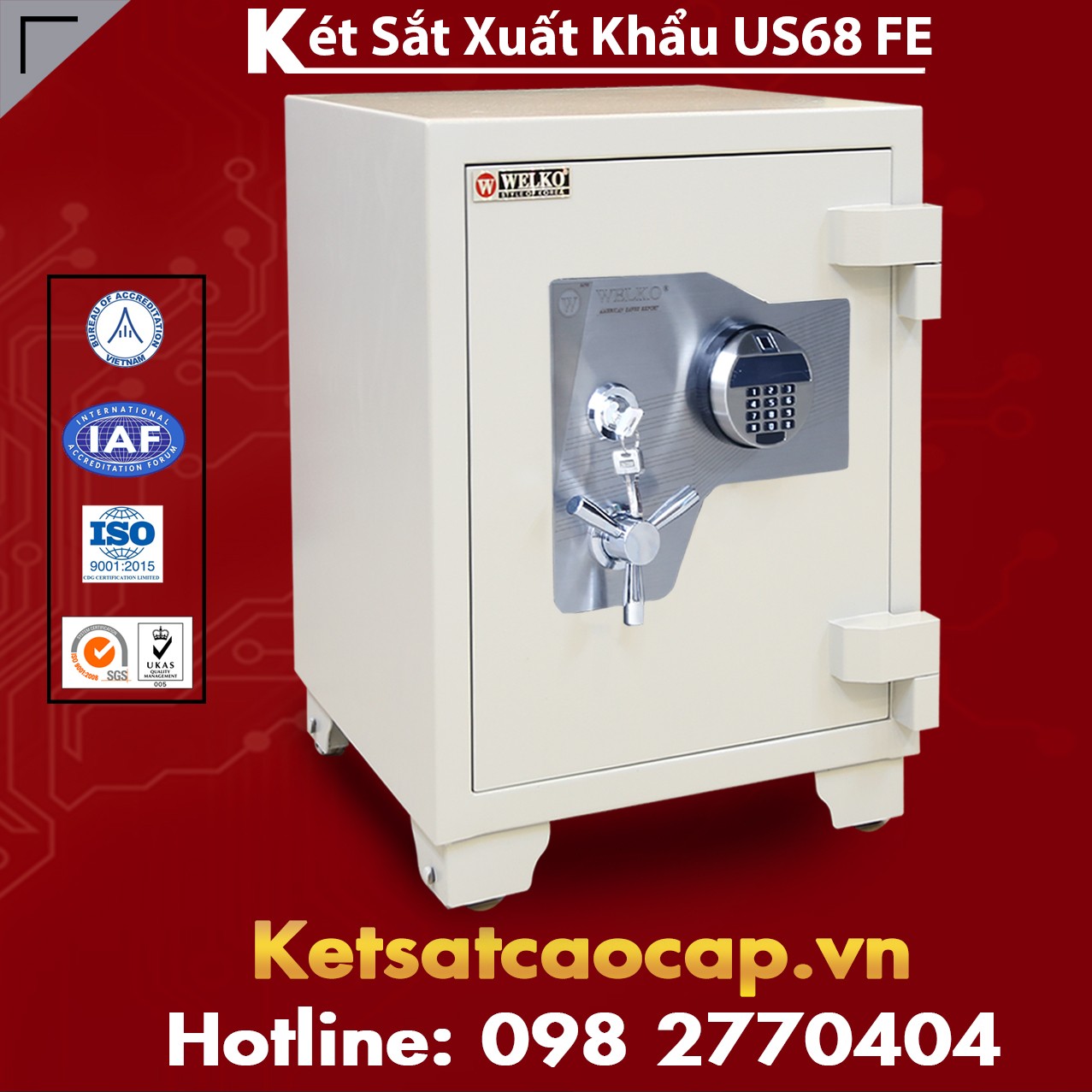 Két Sắt Xuất Khẩu US68 FE White Mua Két Nào Cho Phù Hợp An toàn Giá rẻ