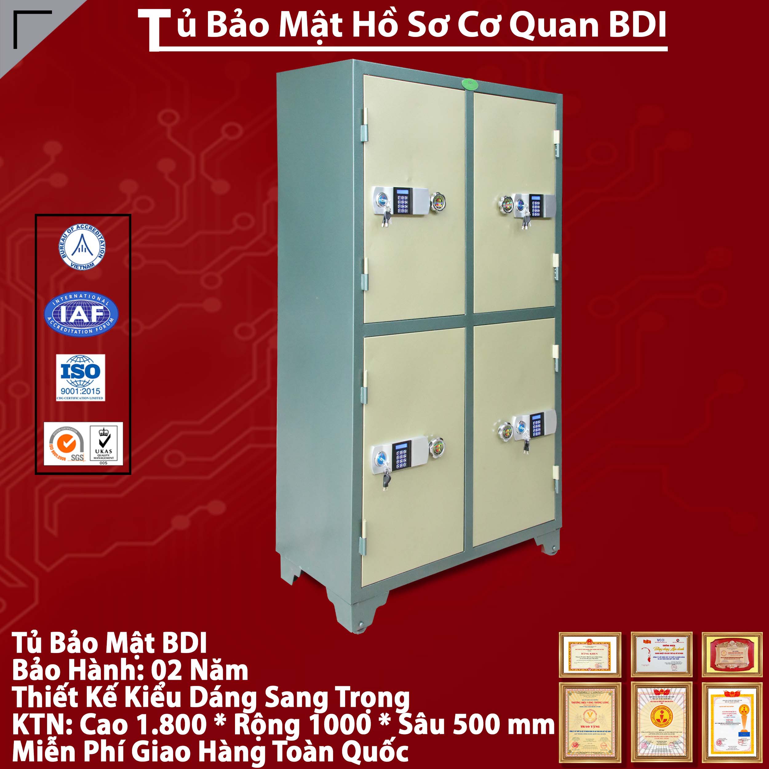Tu Bao Mat 2 Canh Hien Dai Cao Cap