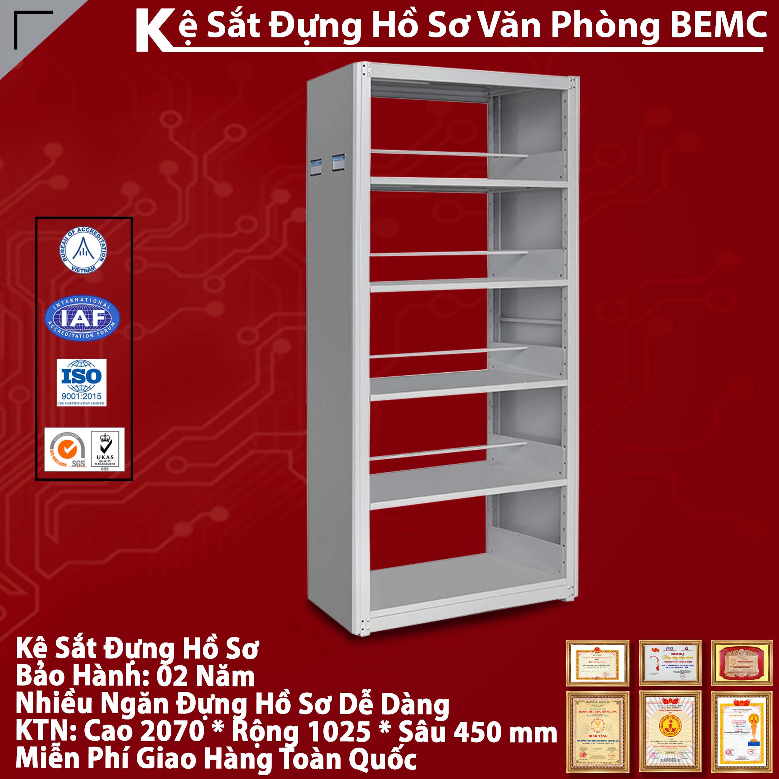 Giá sách BEMC-GS5K1