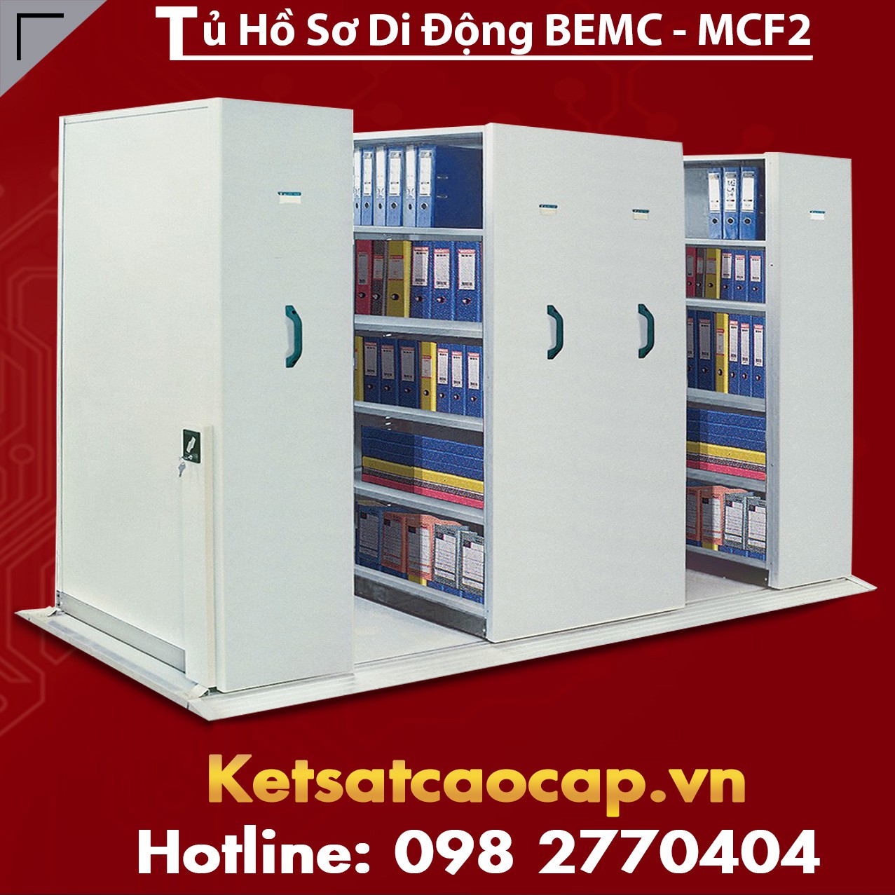 Tủ Thư  Viện Di Động BEMC - MCF2