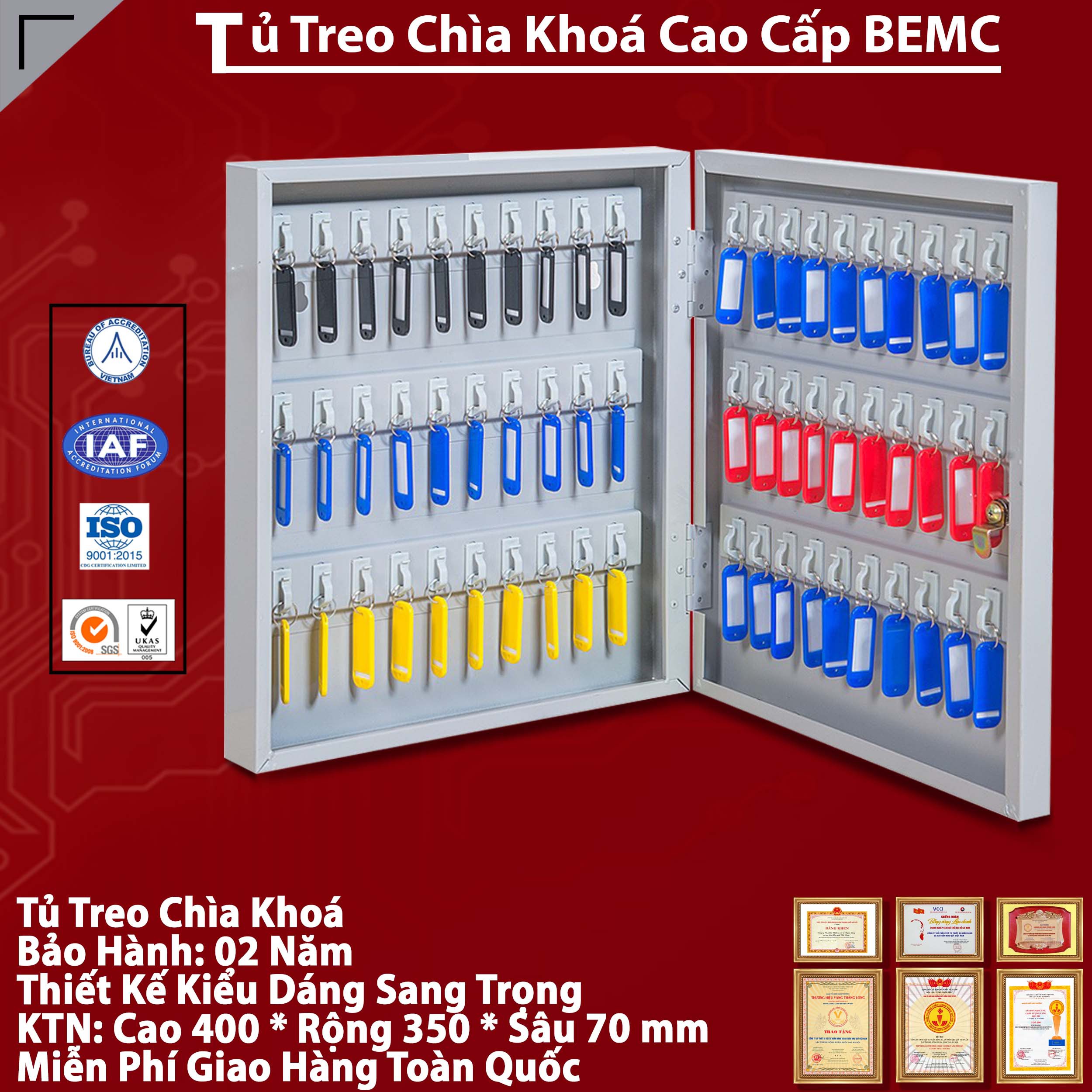 Tủ treo chìa khóa BEMC-60 giá tốt