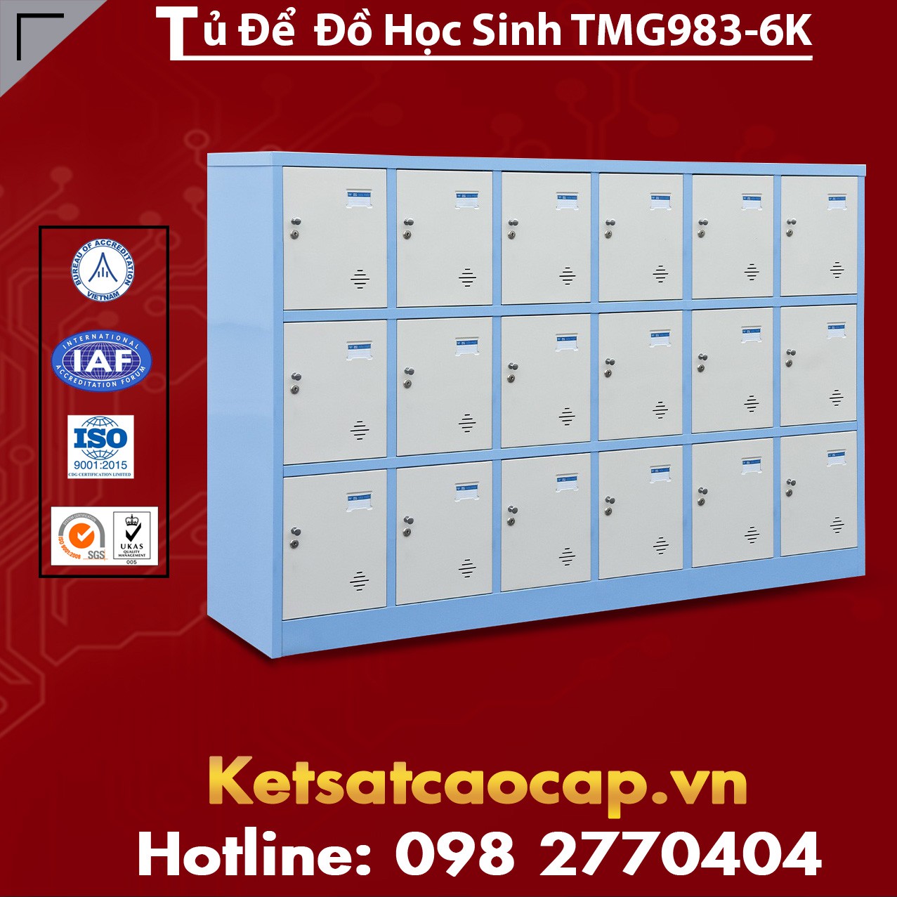 Tủ Để Đồ Học Sinh TMG983-6K