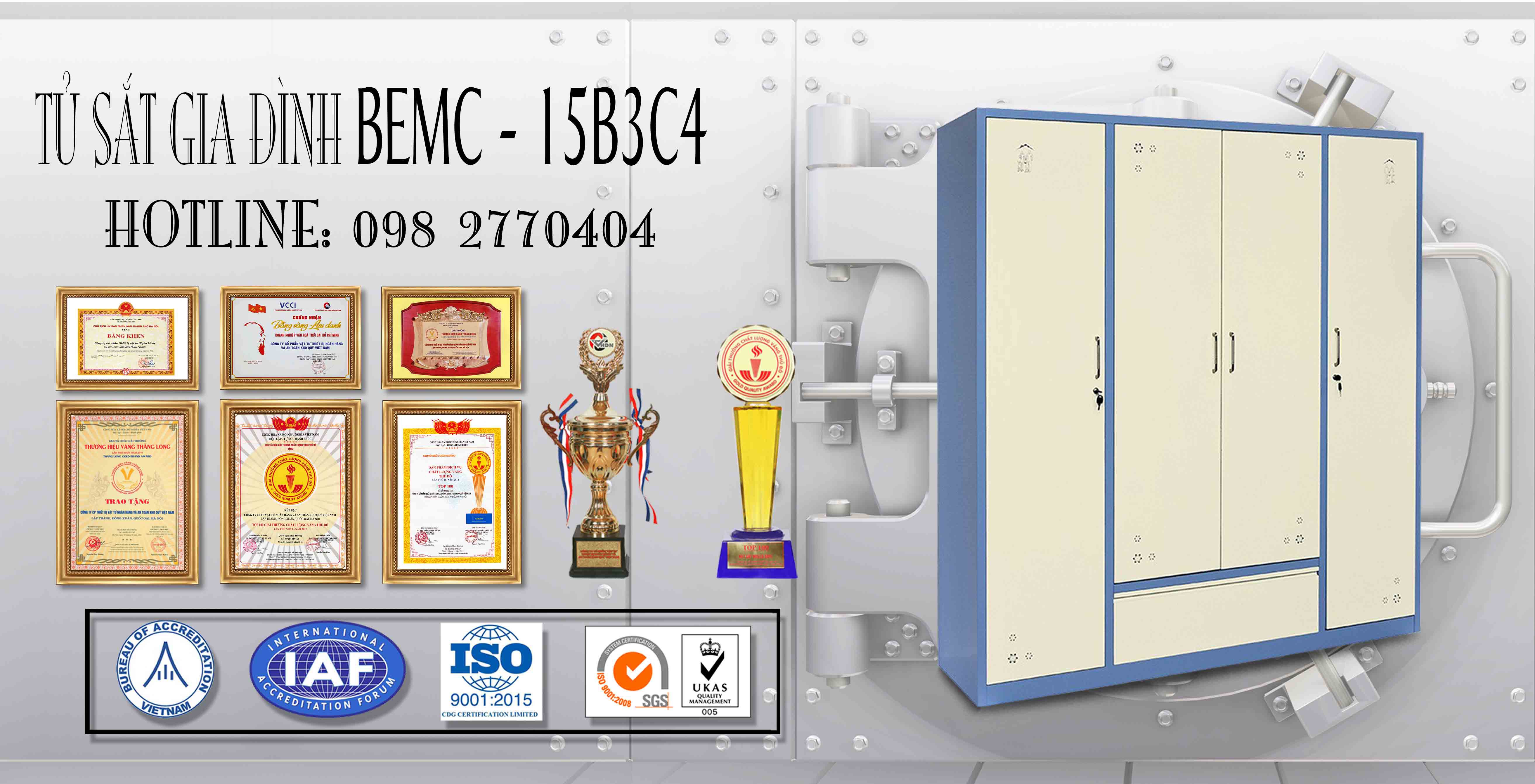 Tủ sắt sơn tĩnh điện BEMC-15B3C4