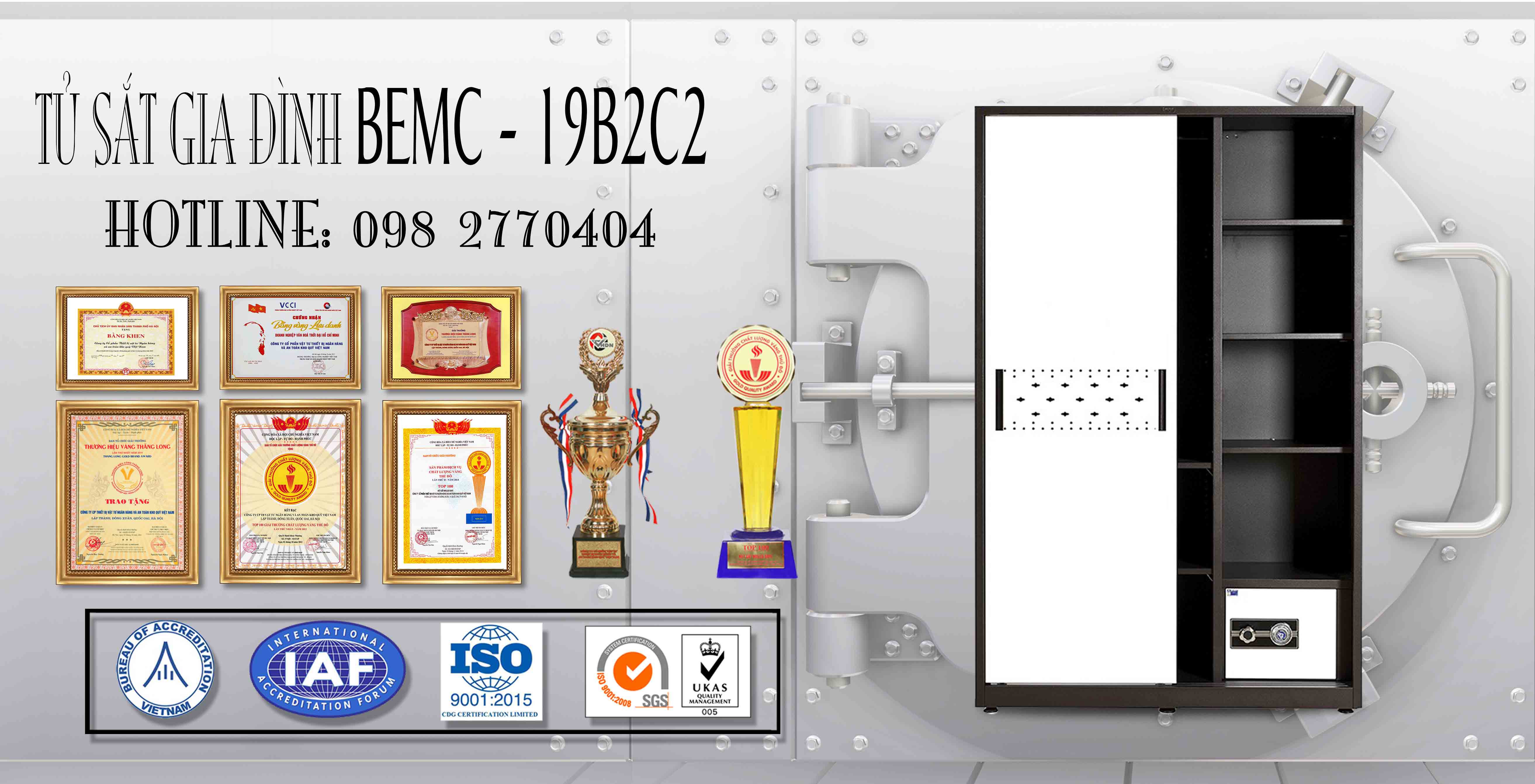 Tủ sắt sơn tĩnh điện BEMC-19B2C2
