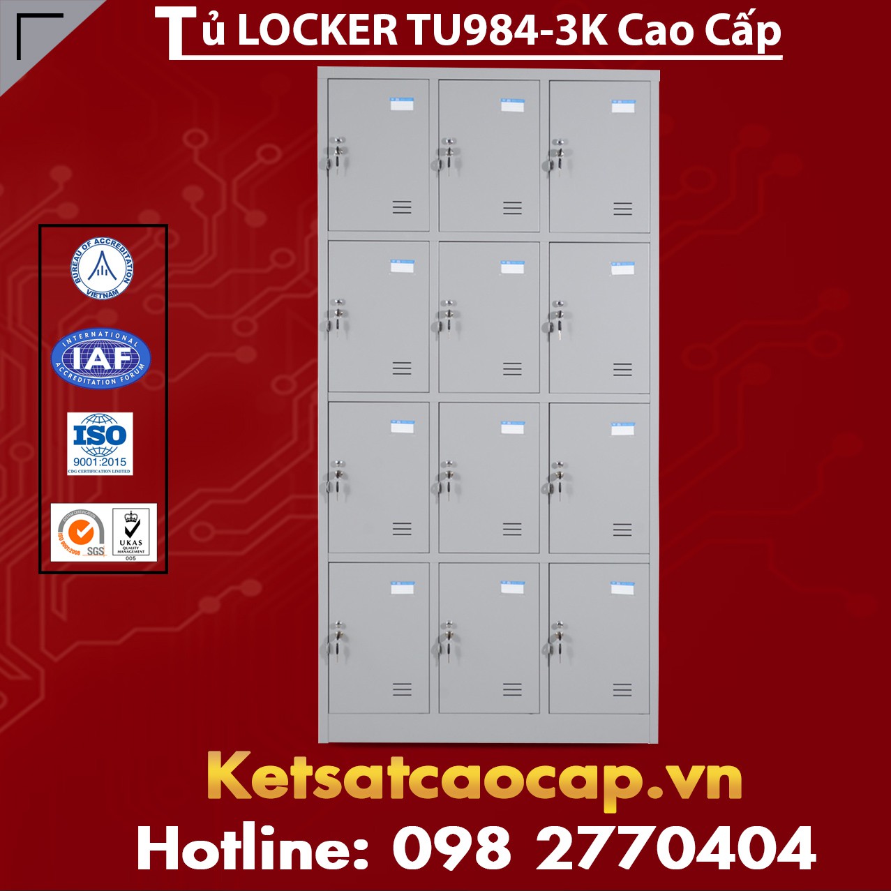 Tủ Locker TU984-3K