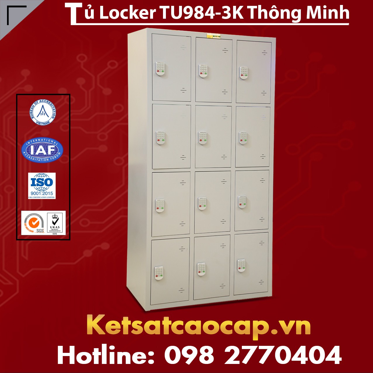 Tủ locker 12 ngăn TU984-3K 