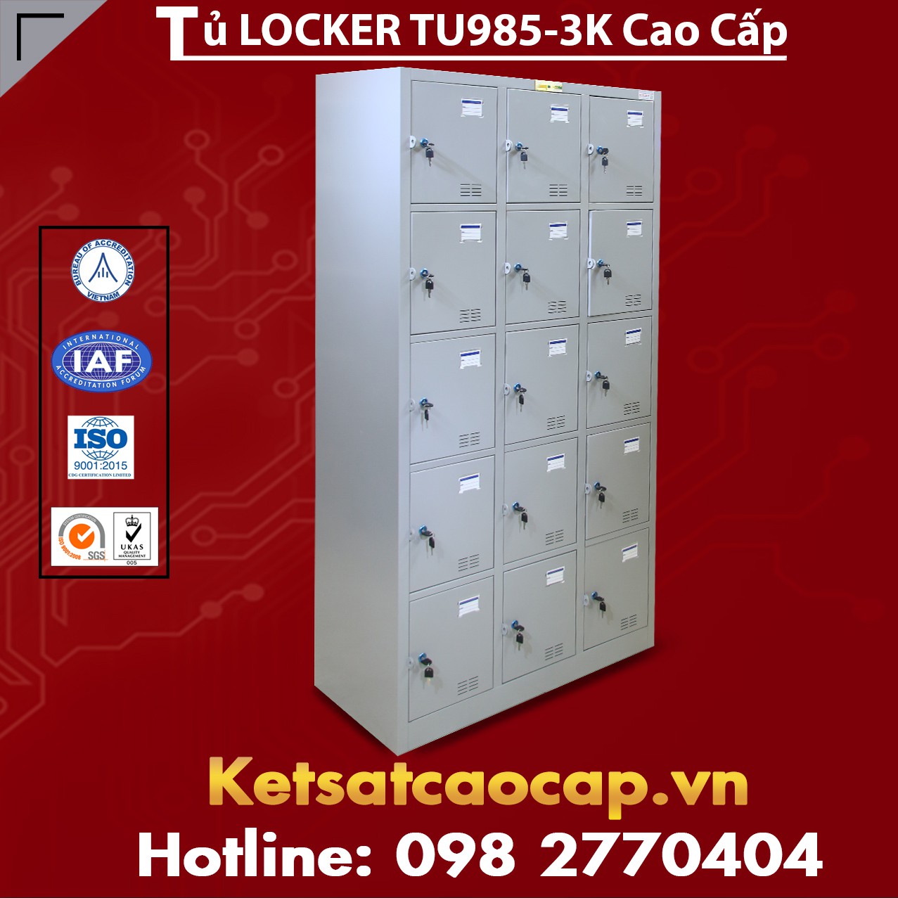 Tủ Locker TU985-3K