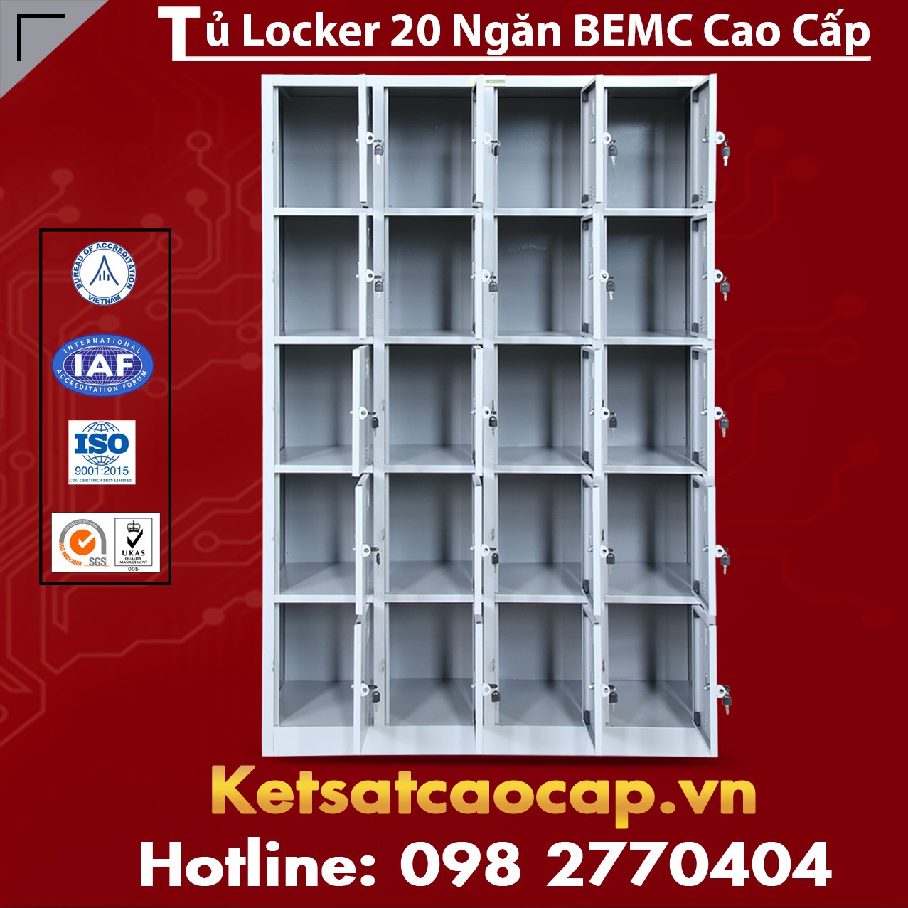 Tủ Locker BEMC 20 Ngăn
