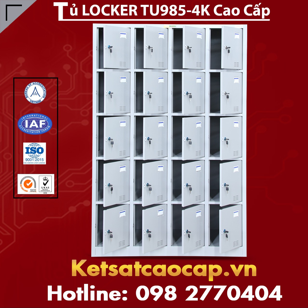 Tủ Locker TU985-4K Cao Cấp