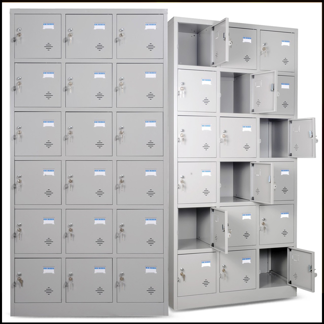 Tủ tài liệu locker 18 ngăn cao cấp mã TU986-3K