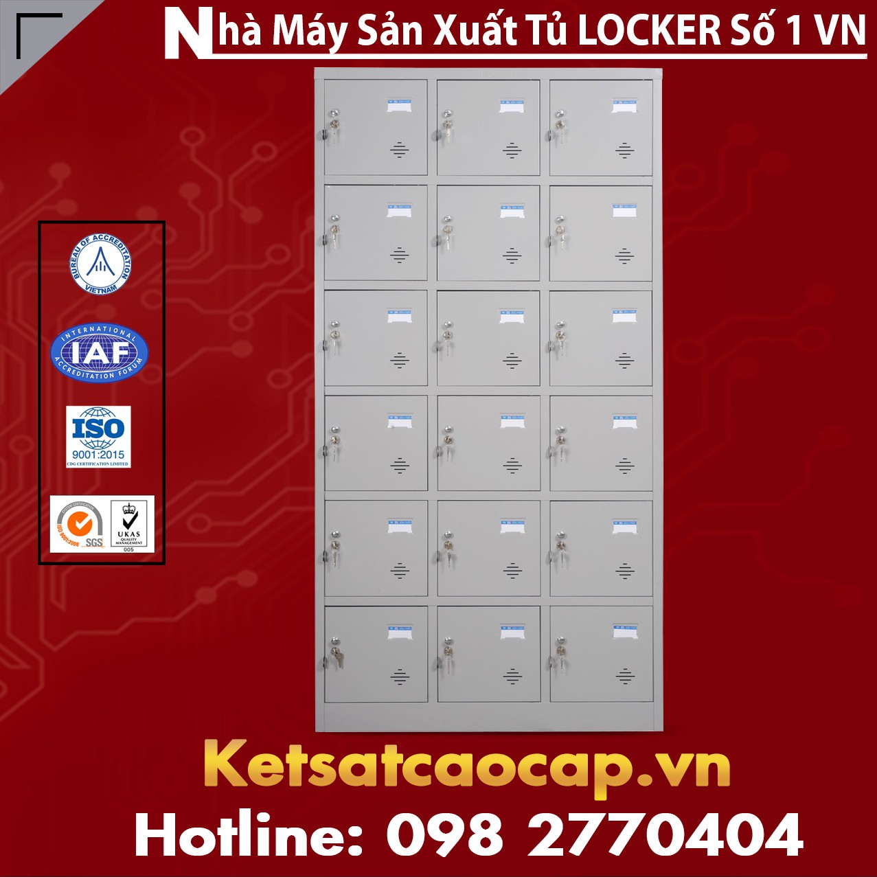 Tủ locker TU986-3K