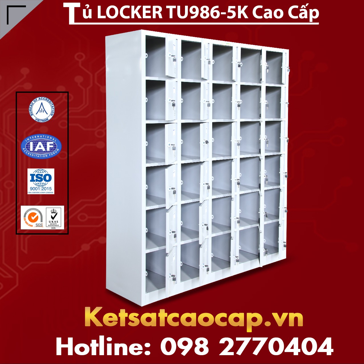 Tủ Locker TU986-5K