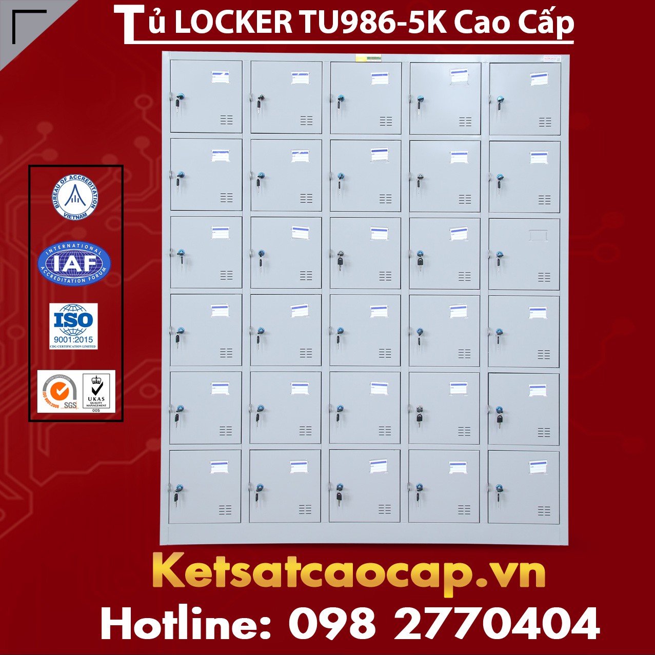 Tủ Locker TU986-5K