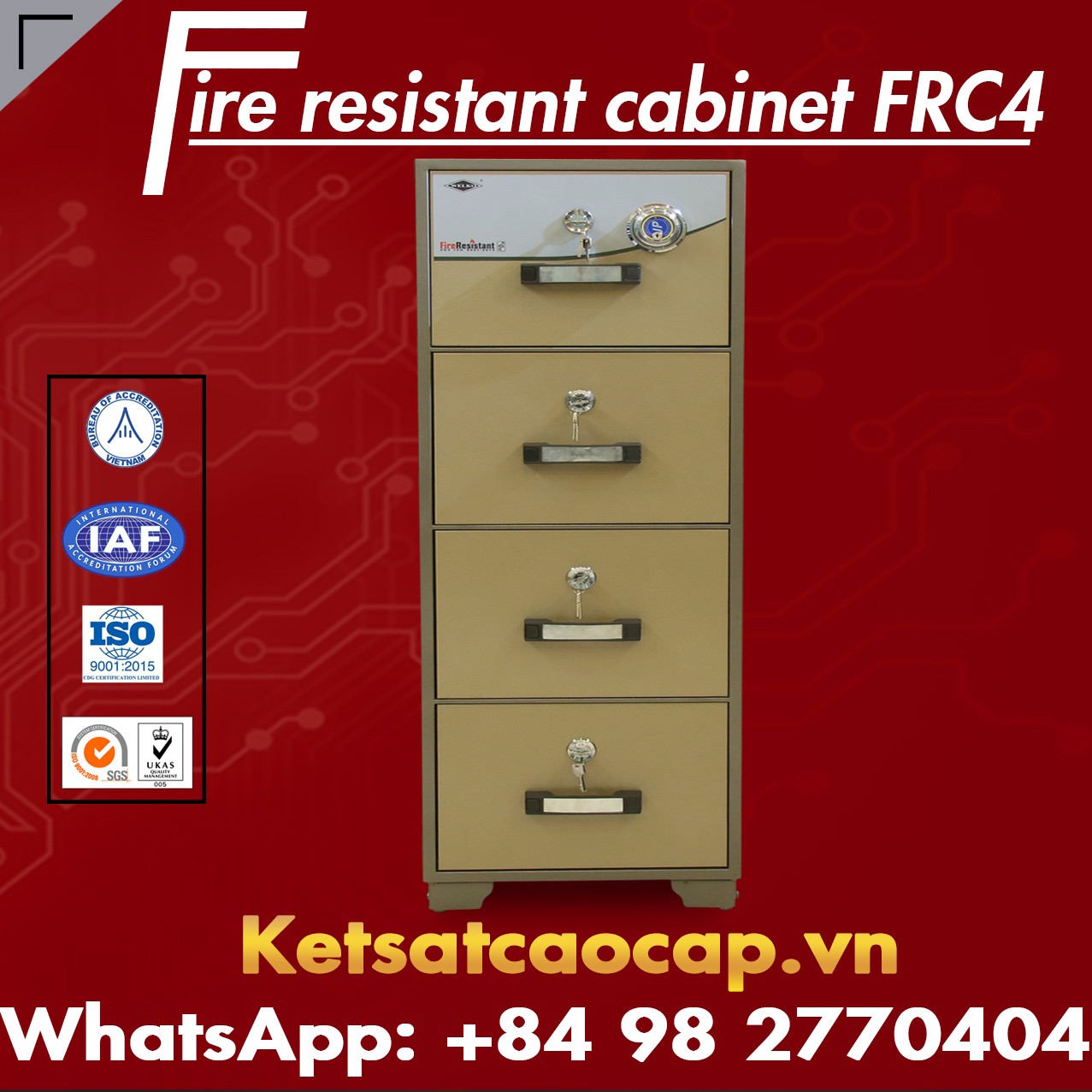 Tủ hồ sơ Chống Cháy FRC4 Chuyên cung cấp sỉ lẻ tất cả các loại tủ săt