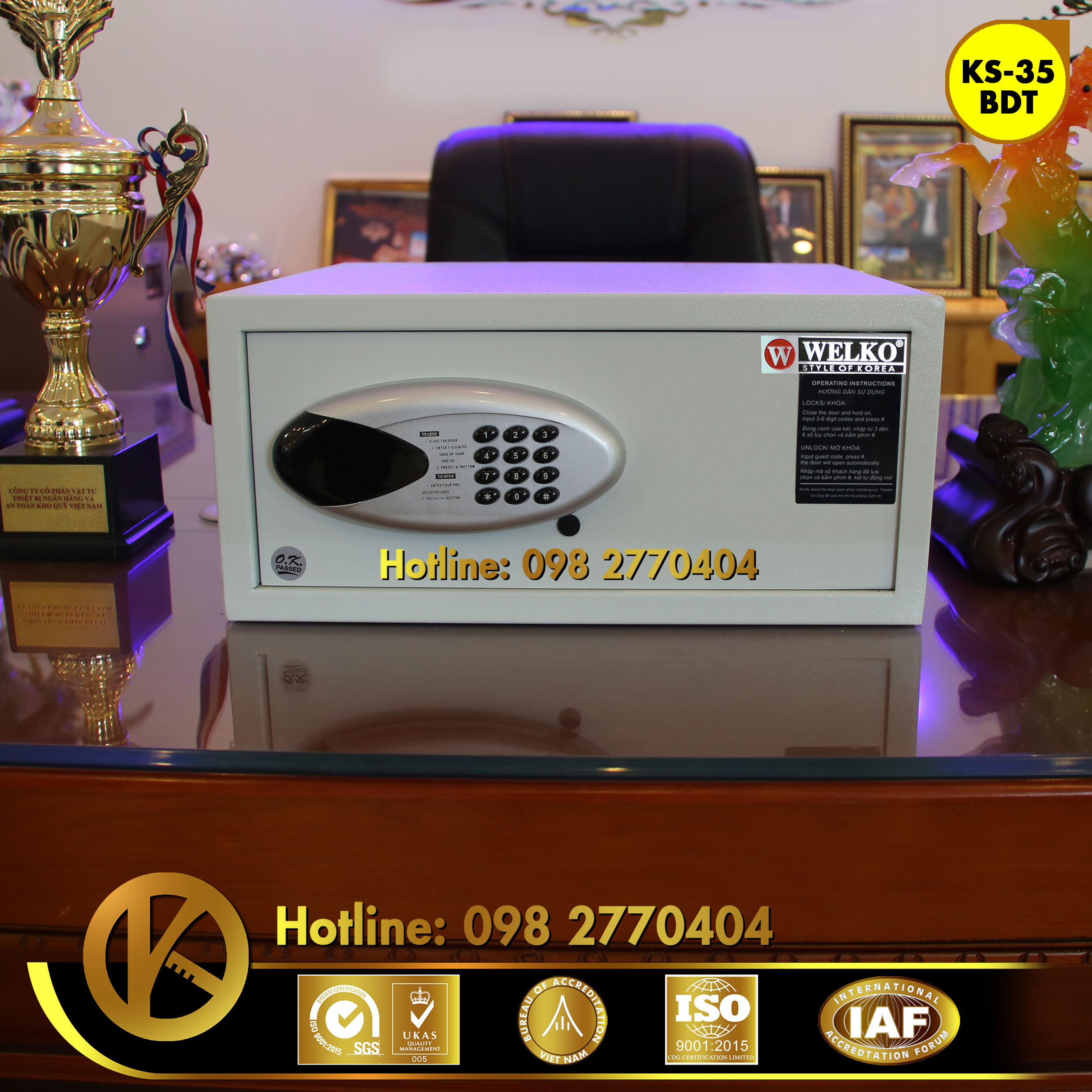 cửa hàng bán Ket Sat Khach San Hotel Safe Tinh Bac Lieu