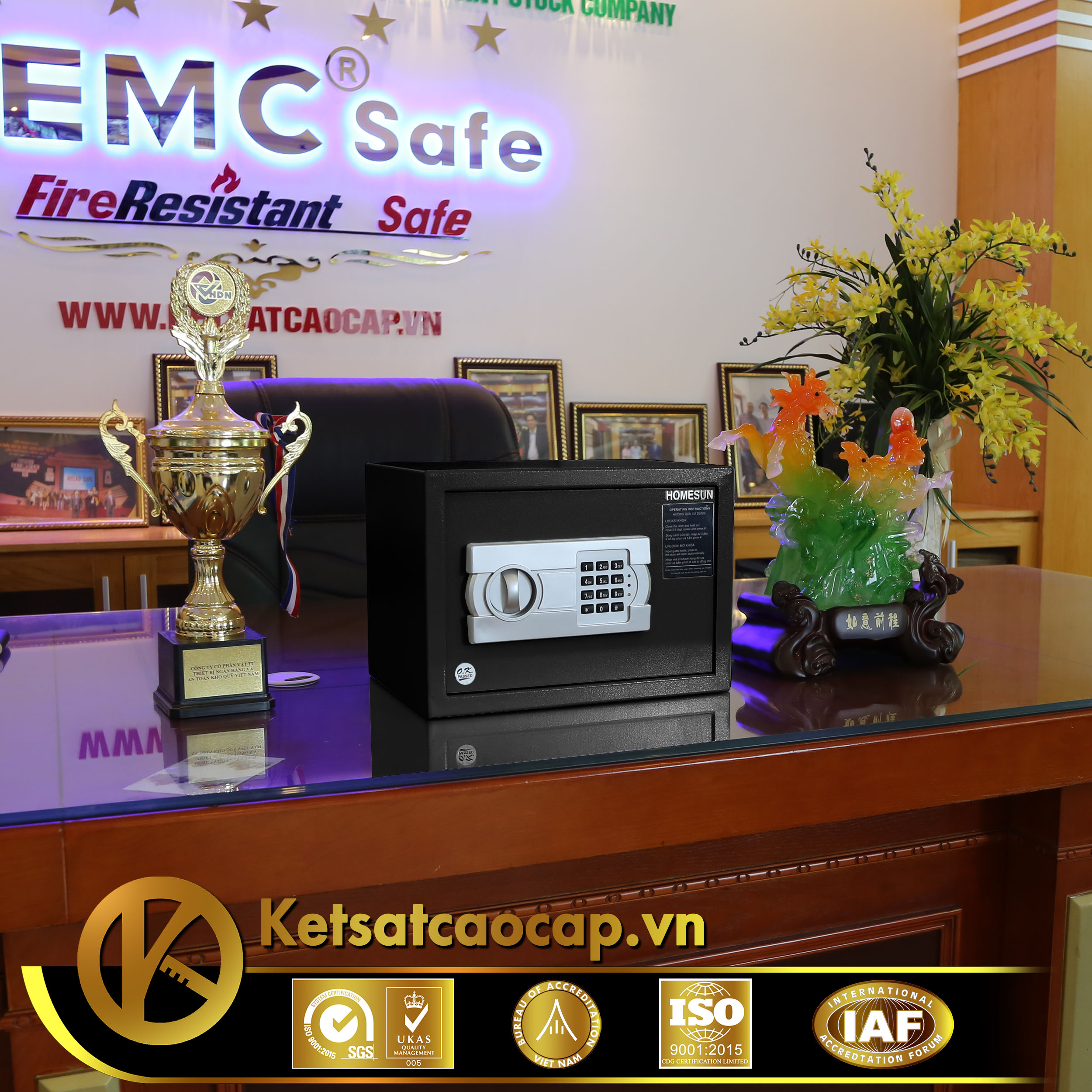 nhà cung cấp két sắt khách sạn căn hộ Condotel Phú Quốc WELKO Safe