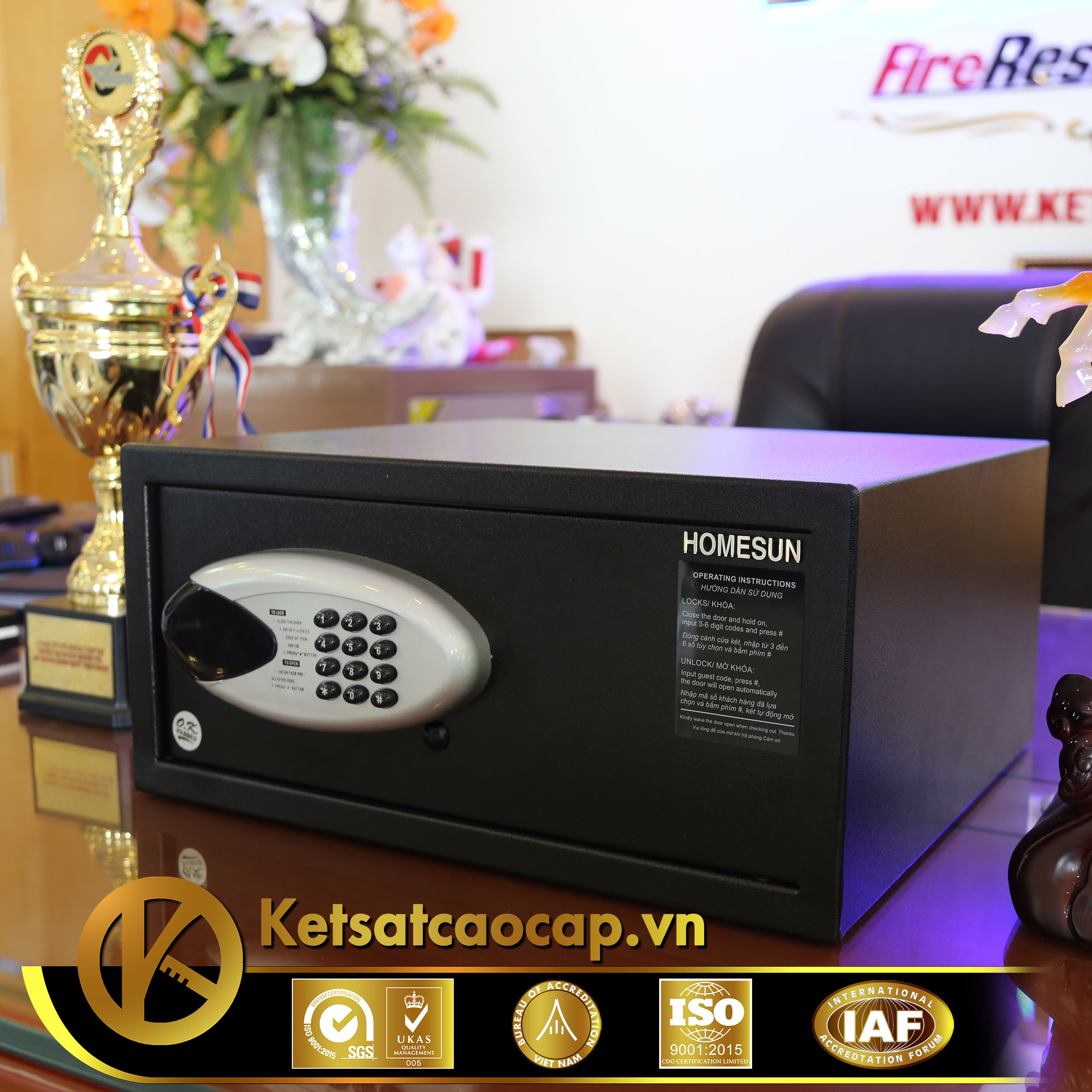 Nhà cung cấp két sắt khách sạn Cửa Hội Nghệ An WELKO Hotel Safe