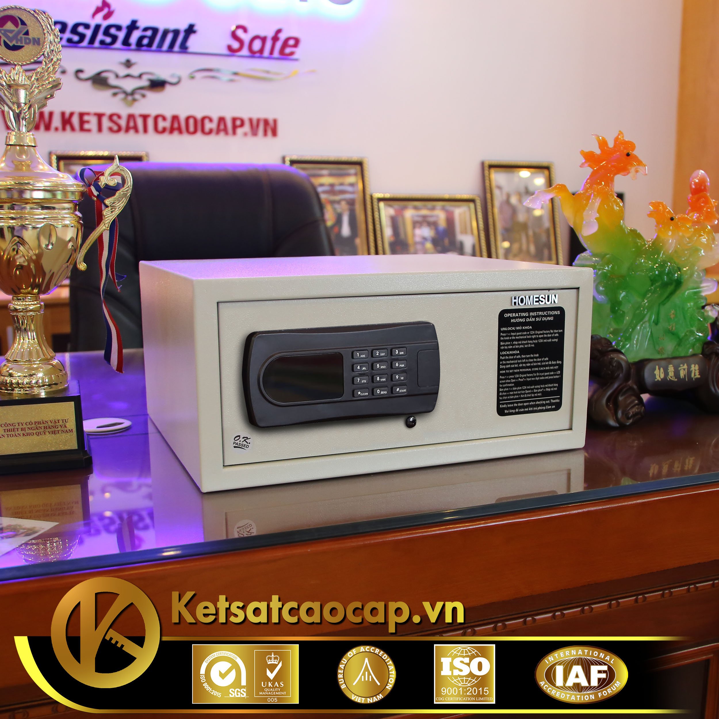 nhà cung cấp két sắt khách sạn Condotel Đà Nẵng WELKO Hotel Safe