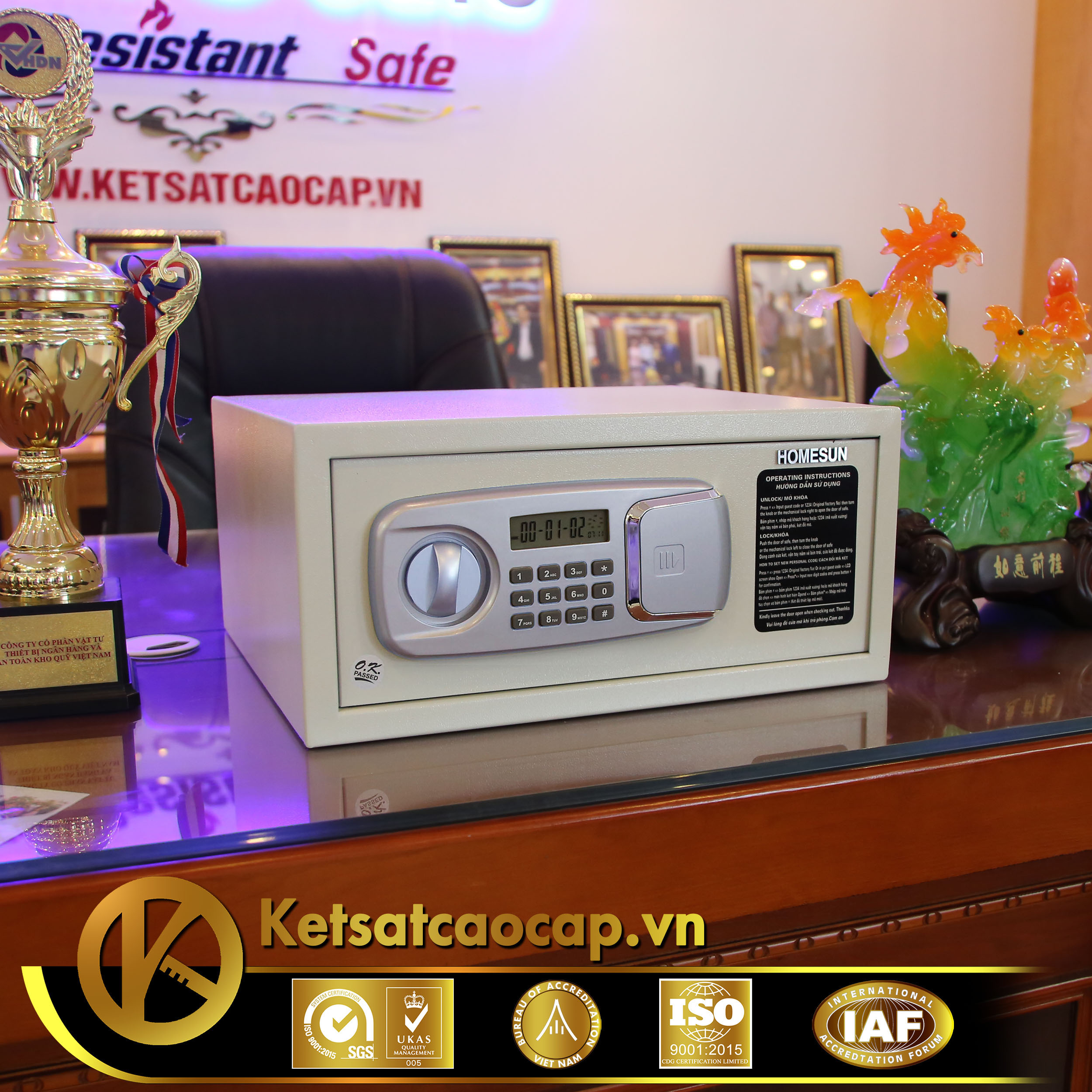 cửa hàng bán két sắt khách sạn Hotel safe cao cấp Phú Quốc