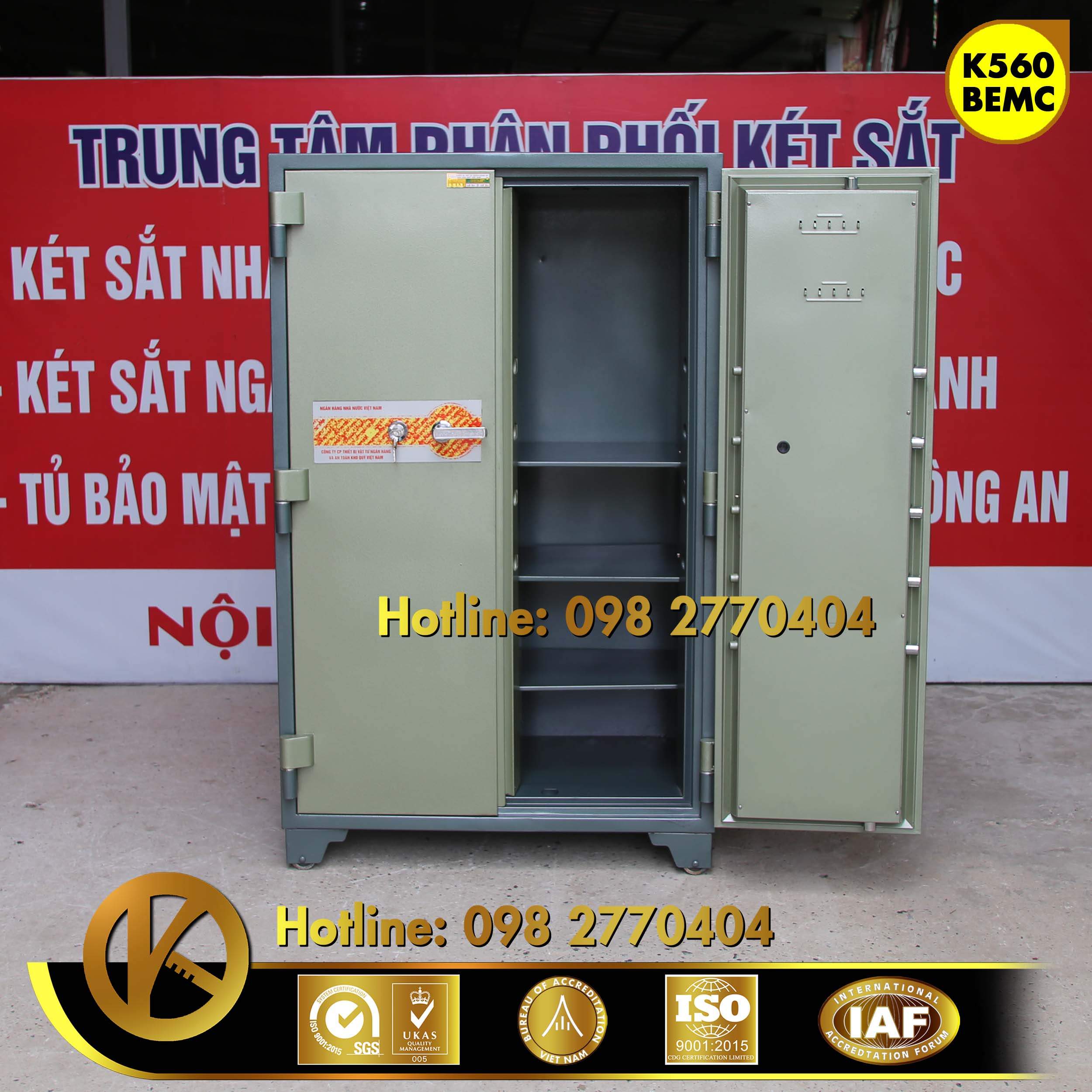 Mua két sắt dùng cho ngân hàng bemc cho công ty