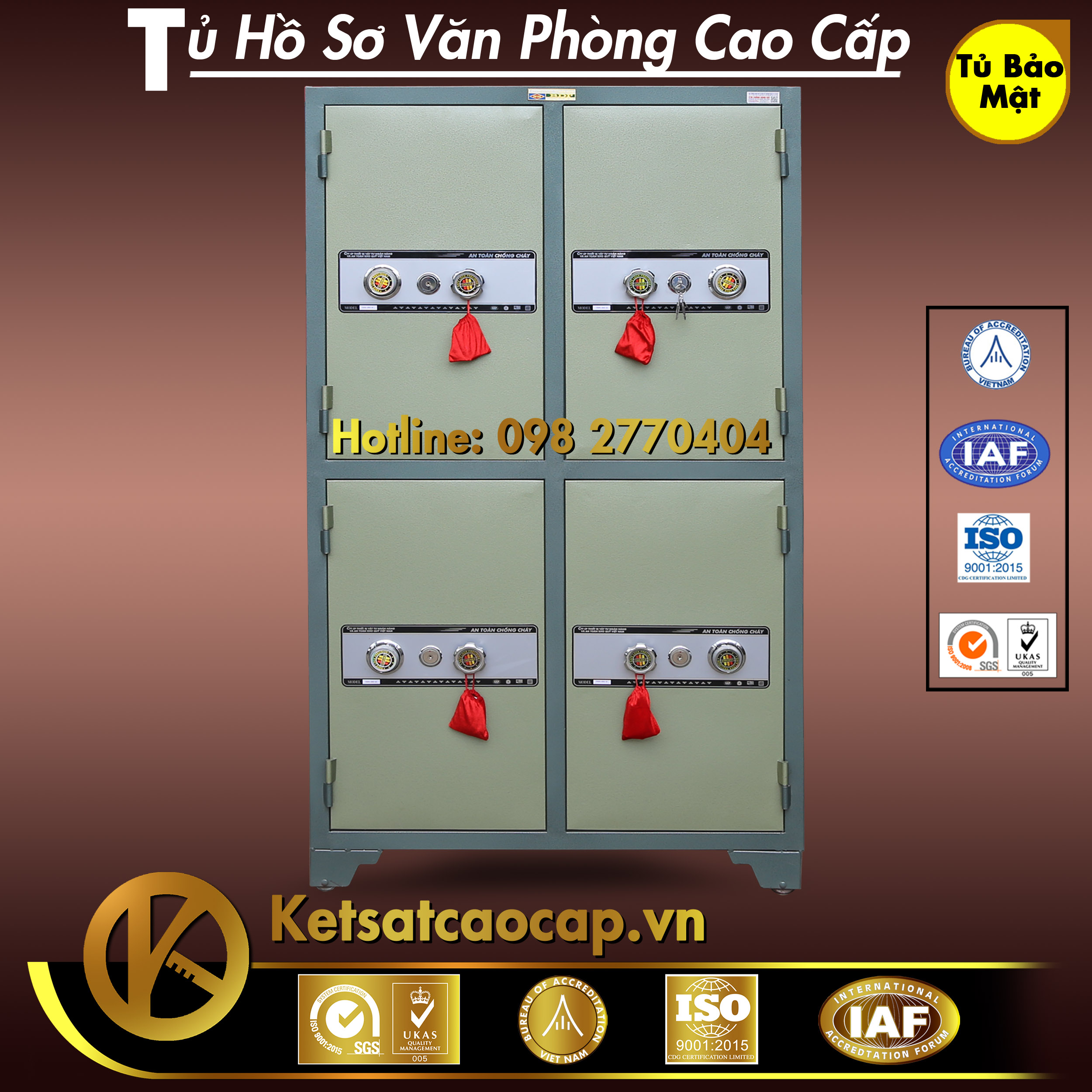 Dai ly ban tu sat an toan dung trong van phong 4 canh WELKO Safes Fire Resistant Cabinet chinh hang gia re