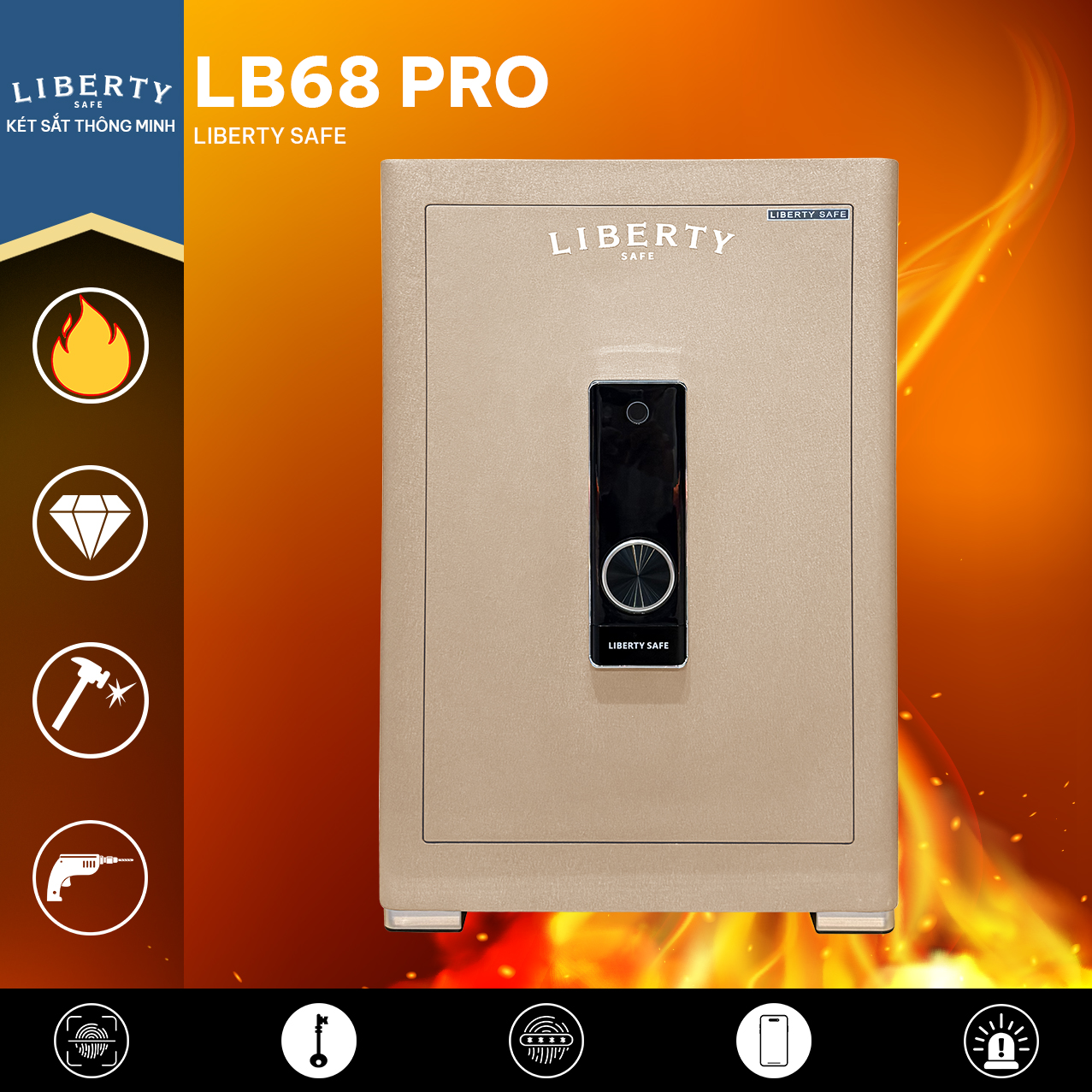 Két Sắt Thông Minh LB68 PRO