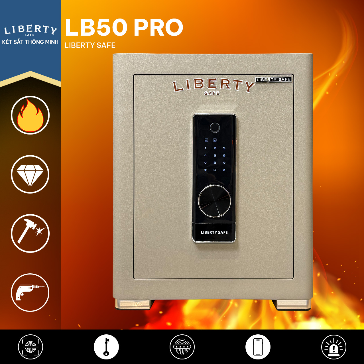 Két Sắt Thông Minh LB50 PRO