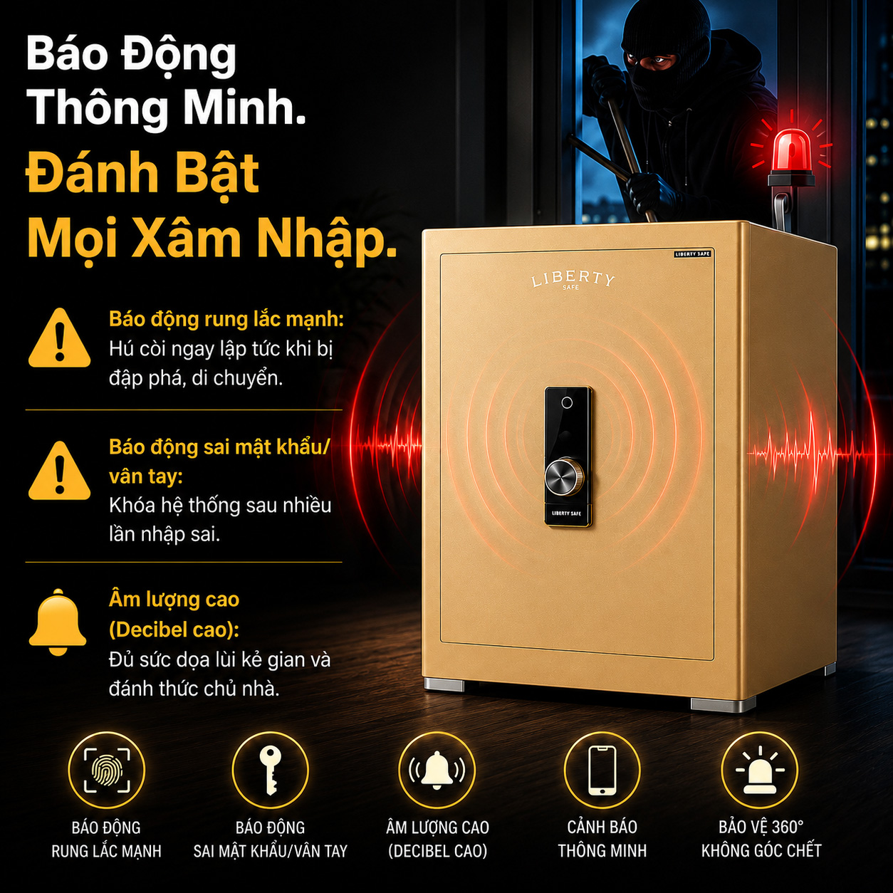 Két Sắt Thông Minh LIBERTY Cao Cấp